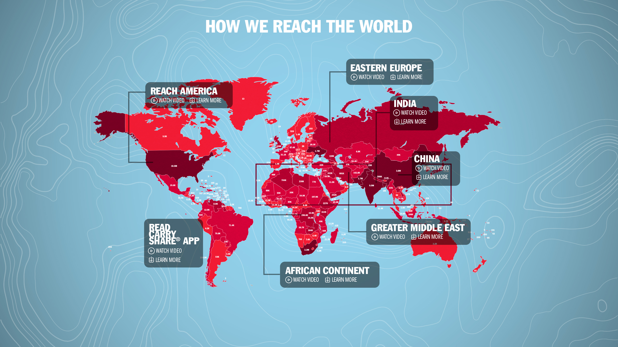 Map of World Gospel Reach