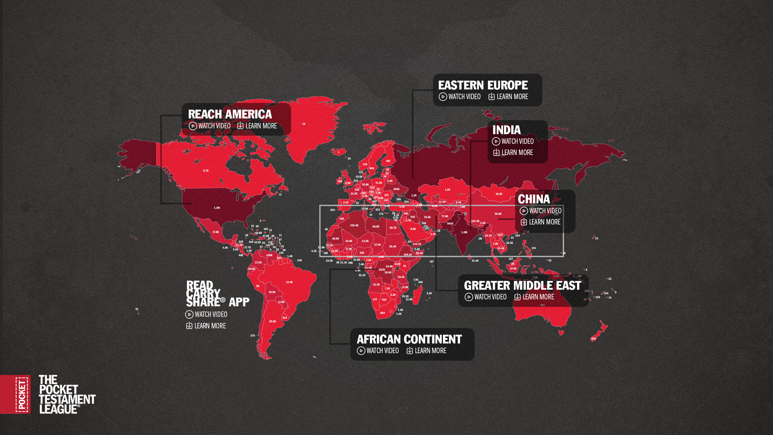 Map of World Gospel Reach